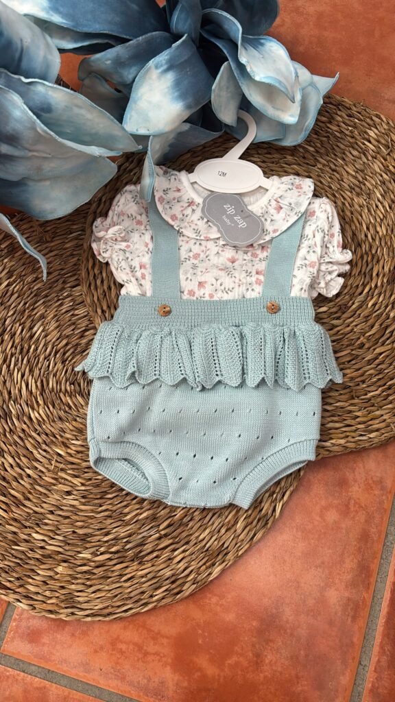 Conjunto Pelele y Camisa flores
