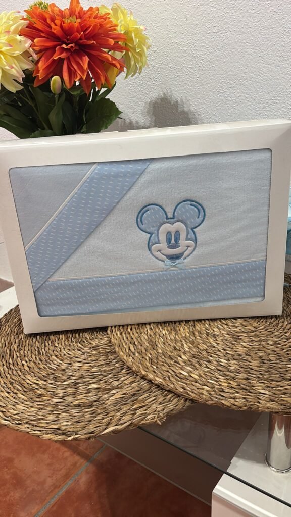 Juego de cuna azul coralina MICKEY